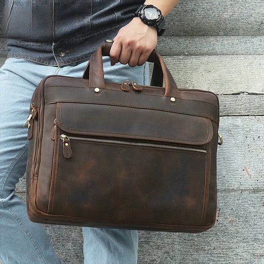 Men's Top-layer Cowhide Casual Crossbody Bag New Genuine Leather Small Shoulder Bag Compact Outdoor Bag Wholesale