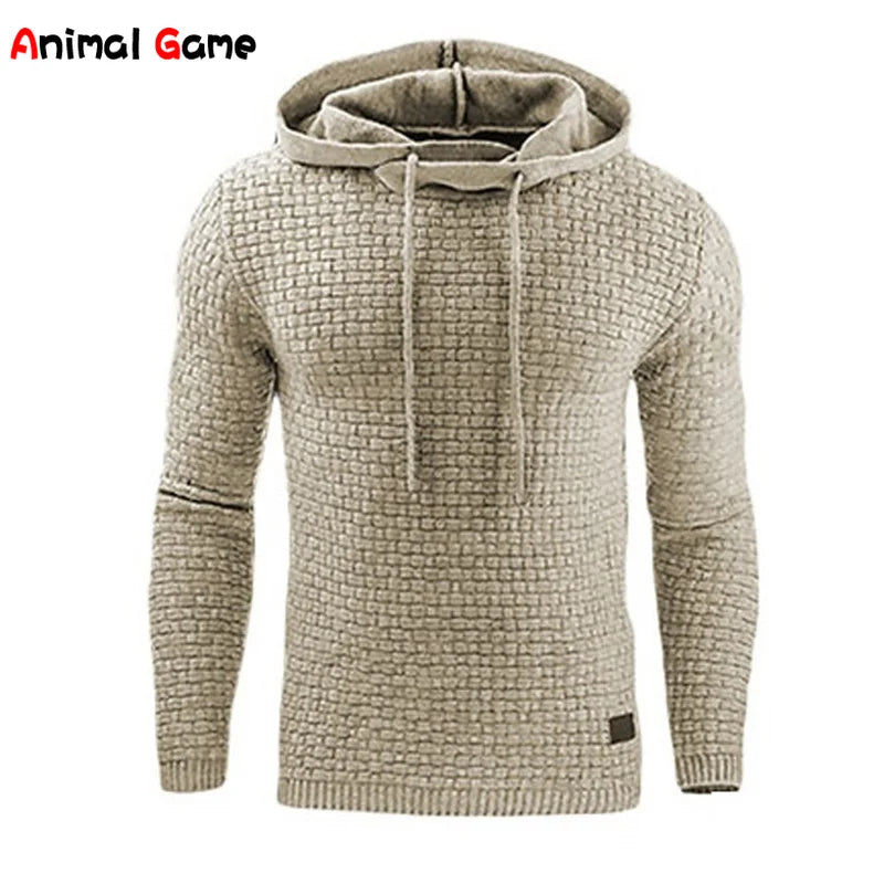 Men's Oversized Zip-Up Hoodie - Warm Casual Sweatshirt