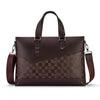 Hot Sale Men's Retro Fashion Briefcase Genuine Leather Business Handbag with OEM Black Laptop Bag