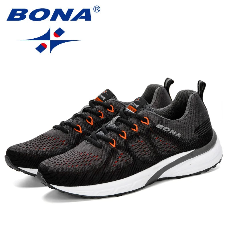 Men's Lightweight Running Shoes - Breathable Mesh Athletic Sneakers