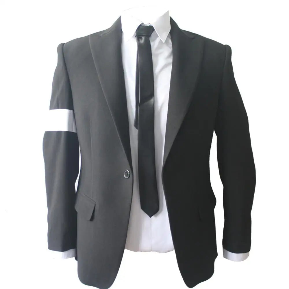 Role-player Tribute Michael Jackson Impersonator Black Dangerous Suit Outfit