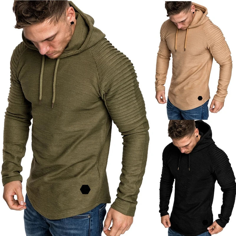 Men's Slim Fit Hooded Sweatshirt - Casual Sportswear Hoodie