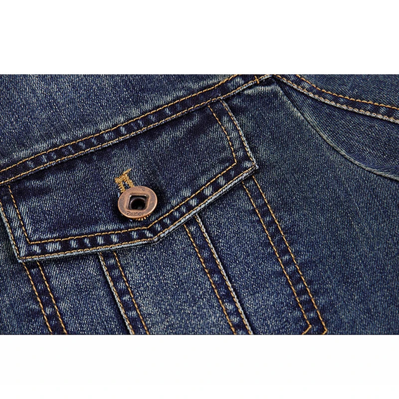 Men's Premium Denim Jacket - Thick Warm Winter Coat