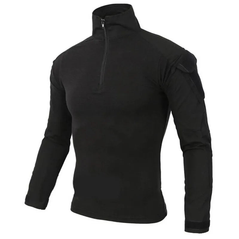 ESDYCN Rapid Assault Long Sleeve Tactical Shirt - Multicam Camouflage Combat-Proven Military Uniform