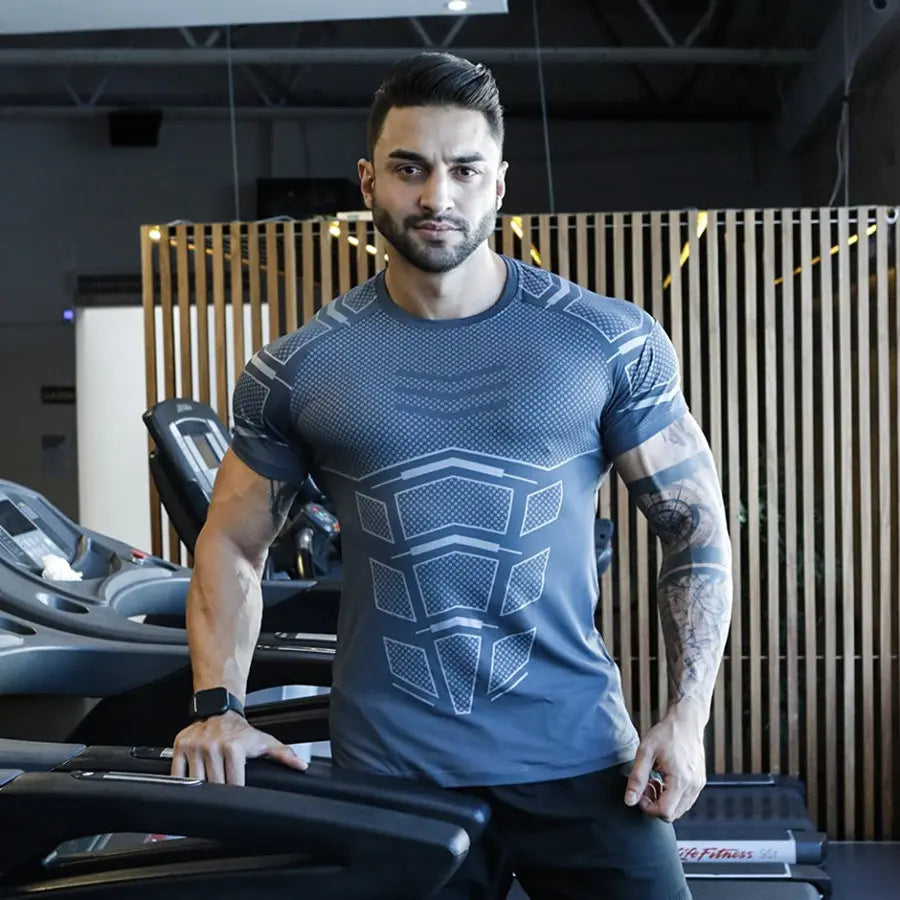 Men's Performance Compression T-Shirt - Quick Dry Athletic Wear