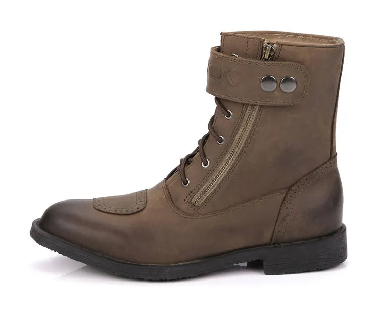 ARCX Genuine Leather Men Motorcycle Urban Boots Men's Motorcycle Riding Hunting Casual Walking Shoes