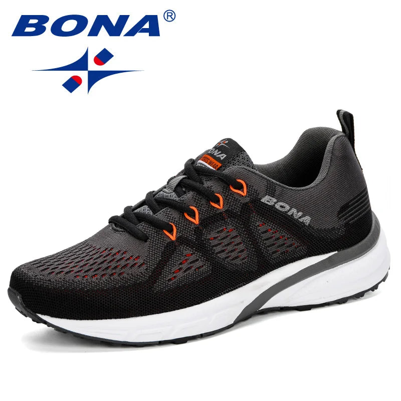 Men's Lightweight Running Shoes - Breathable Mesh Athletic Sneakers