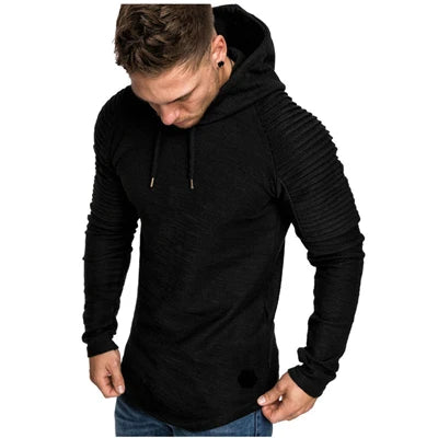 Men's Slim Fit Hooded Sweatshirt - Casual Sportswear Hoodie