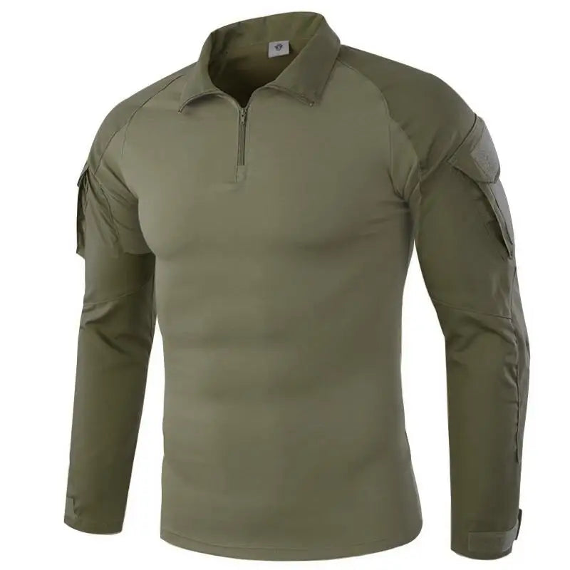 ESDYCN Rapid Assault Long Sleeve Tactical Shirt - Multicam Camouflage Combat-Proven Military Uniform
