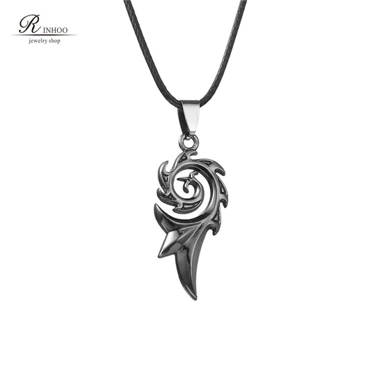 Dragon Flame Stainless Steel Pendant Necklace for Men
