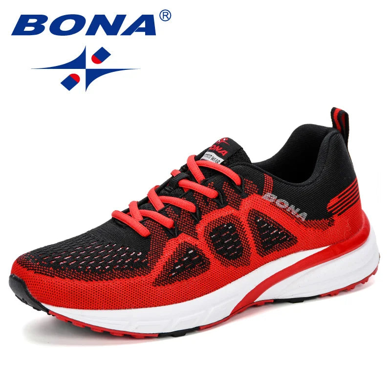 Men's Lightweight Running Shoes - Breathable Mesh Athletic Sneakers
