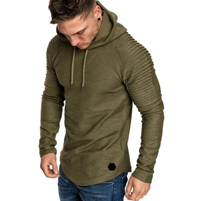 Men's Slim Fit Hooded Sweatshirt - Casual Sportswear Hoodie