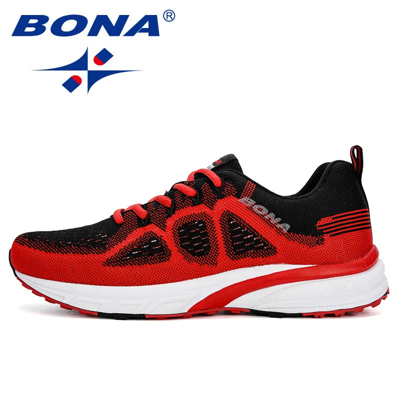 Men's Lightweight Running Shoes - Breathable Mesh Athletic Sneakers
