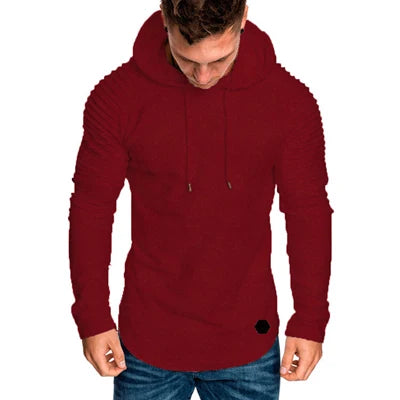 Men's Slim Fit Hooded Sweatshirt - Casual Sportswear Hoodie