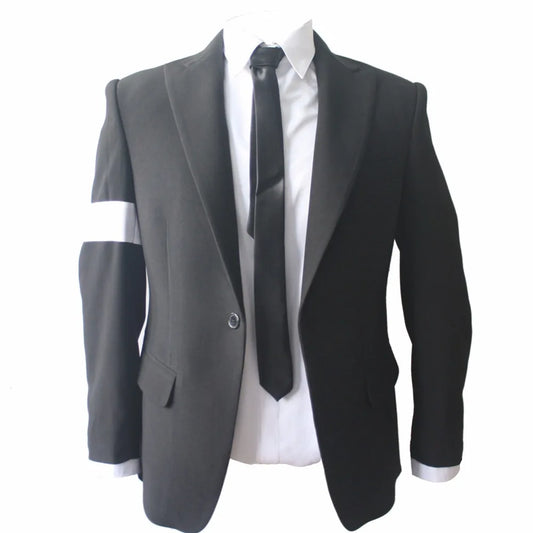 Role-player Tribute Michael Jackson Impersonator Black Dangerous Suit Outfit
