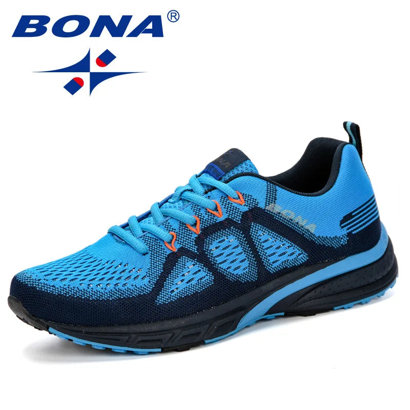 Men's Lightweight Running Shoes - Breathable Mesh Athletic Sneakers