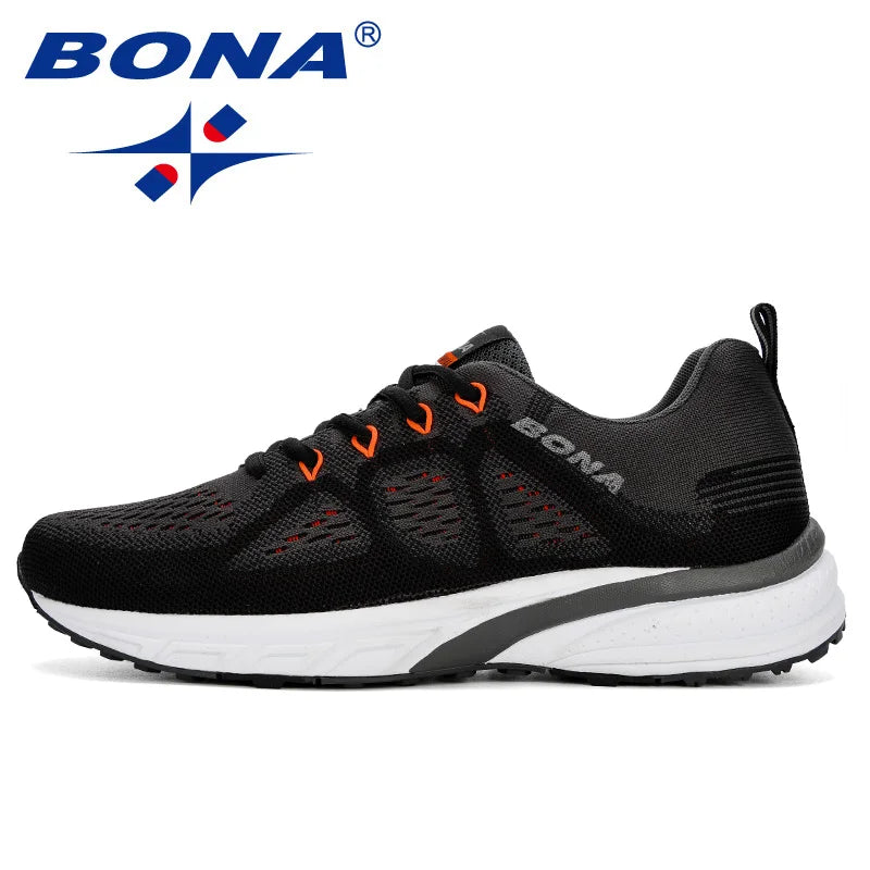 Men's Lightweight Running Shoes - Breathable Mesh Athletic Sneakers