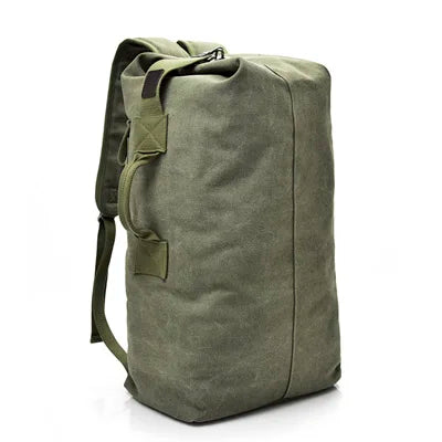 Premium Canvas Travel Backpack - Large Capacity Mountaineering Bag