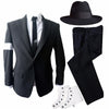 Role-player Tribute Michael Jackson Impersonator Black Dangerous Suit Outfit