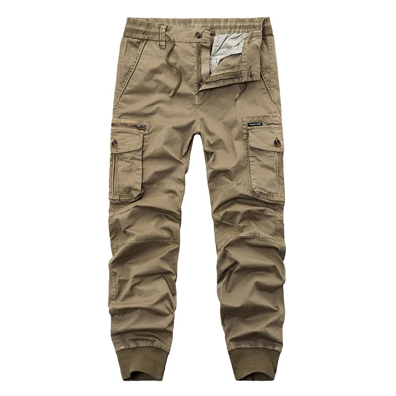 Men's Tactical Cargo Pants - Military Style Cotton Joggers