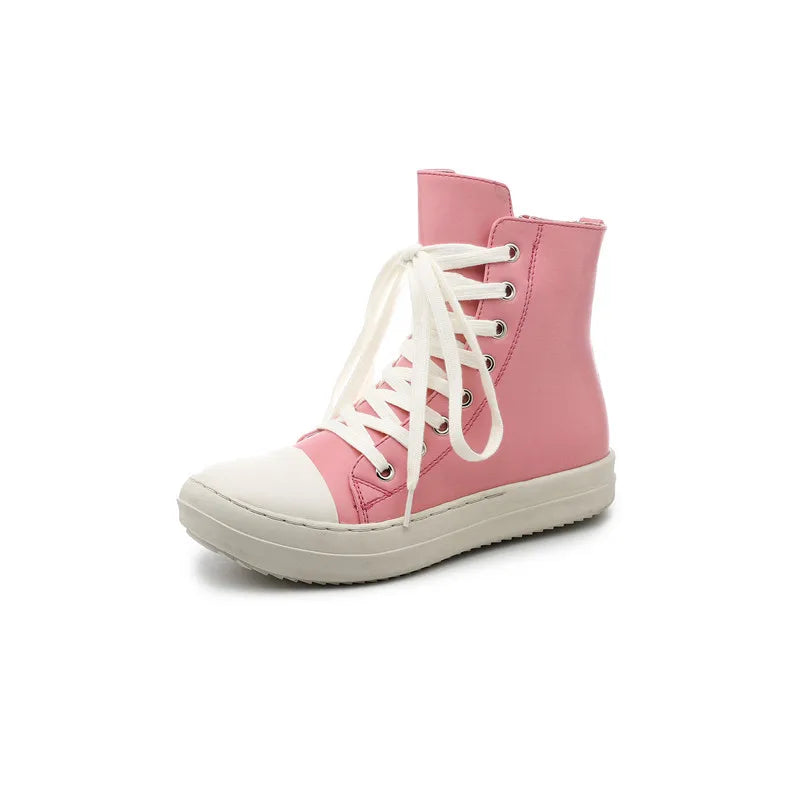 2022 Hot Sale Dropshipping Couples Thick Sole Mens Canvas Shoes Ladies Vulcanized Footwear Women's High Top Sneakers