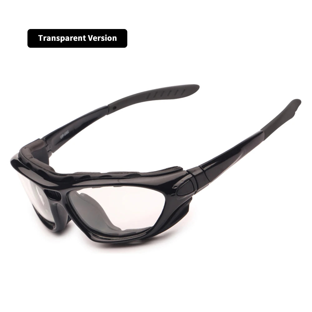 Motorcycle Goggles - Polarized Day/Night Set with Interchangeable Lenses
