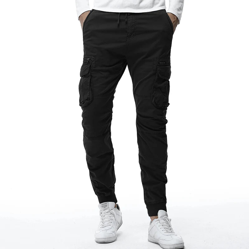 Men's Tactical Cargo Pants - Military Style Cotton Joggers