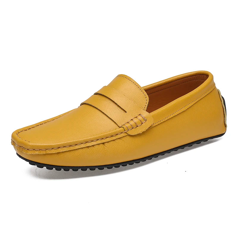 Size 15 Genuine Leather Upper Mocassines Slip on Fashion Men's Casual Shoes