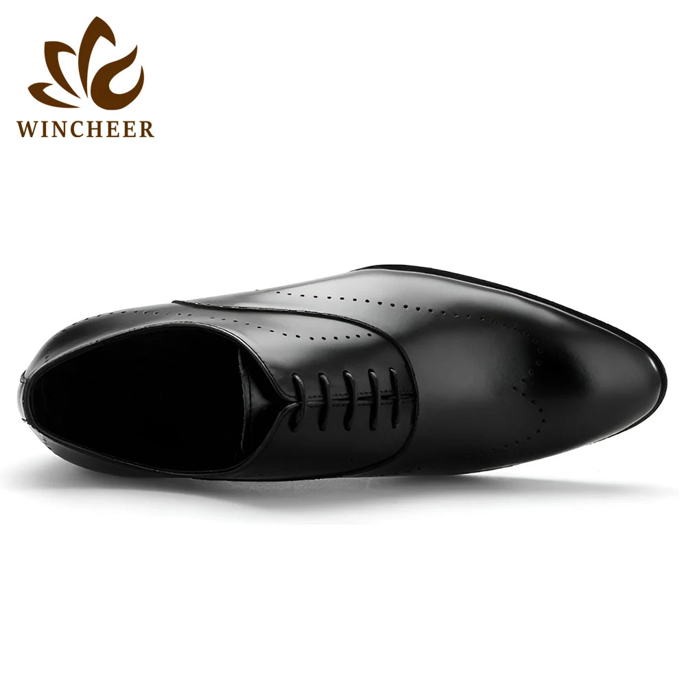 2024 High Quality Handmade Full-Grain Genuine Leather Oxford Dress Shoes for Men Business Daily Casual Life
