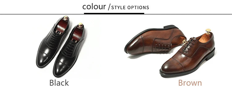 Cheap Price Black Brown High Quality Genuine Leather Waterproof Lace-Up Oxford Dress Shoes for Autumn Office & Career