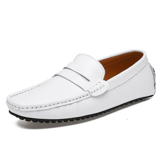 Size 15 Genuine Leather Upper Mocassines Slip on Fashion Men's Casual Shoes