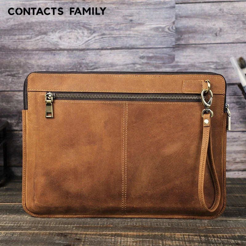 Genuine Leather Laptop Case Sleeve for Macbook Pro 14 A2442 Macbook Air 13 A2337 A2179 A2338 2020 M1 Chip Pro 13 Portable