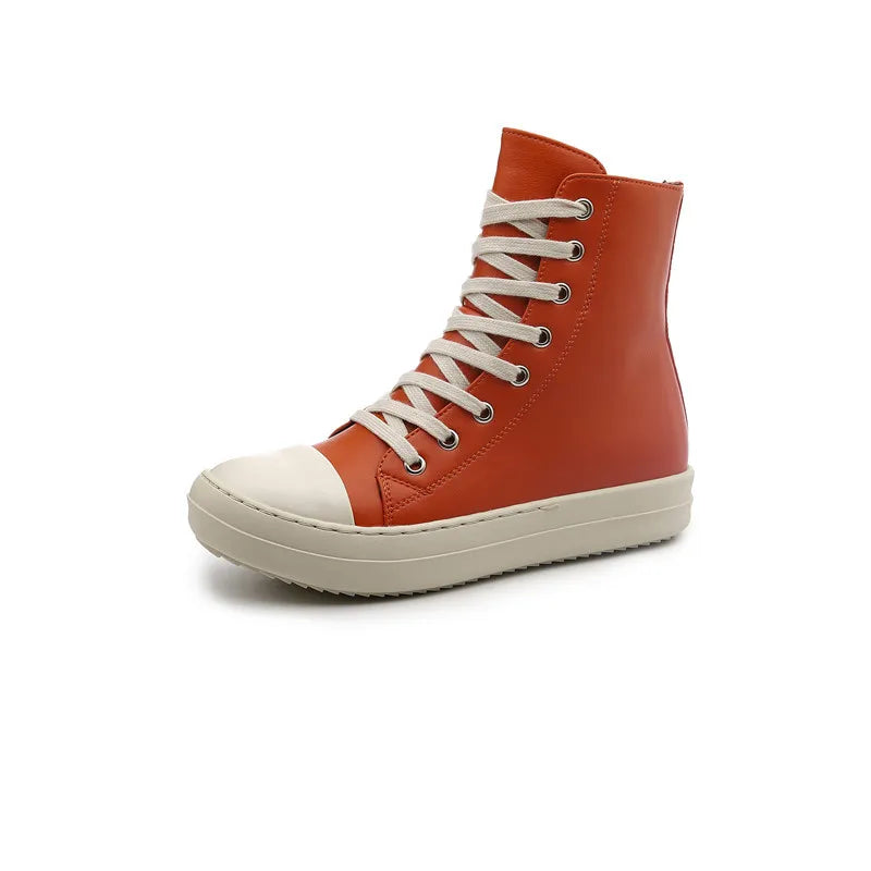 2022 Hot Sale Dropshipping Couples Thick Sole Mens Canvas Shoes Ladies Vulcanized Footwear Women's High Top Sneakers