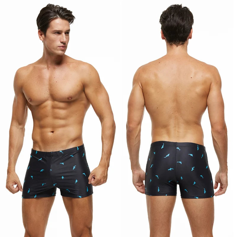 Men's Premium Floral Print Swim Trunks with Padding
