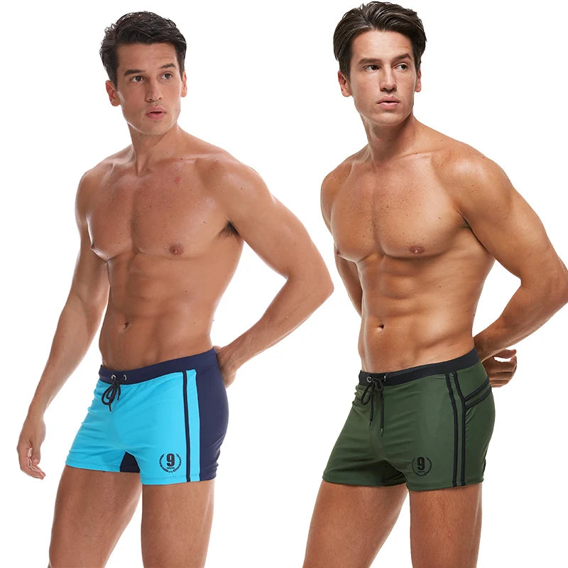 Men's Swim Trunks - Premium Boxer Style Swimsuit