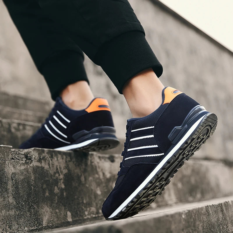 Men's Casual Walking Sneakers - Breathable Comfortable Shoes