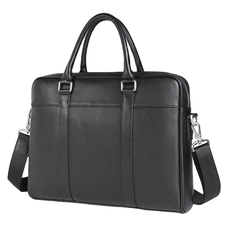 Brand New High Quality Leather Briefcase Lawyer Men Business Briefcase Laptop Bag with Inner Pocket Genuine Leather Handbag