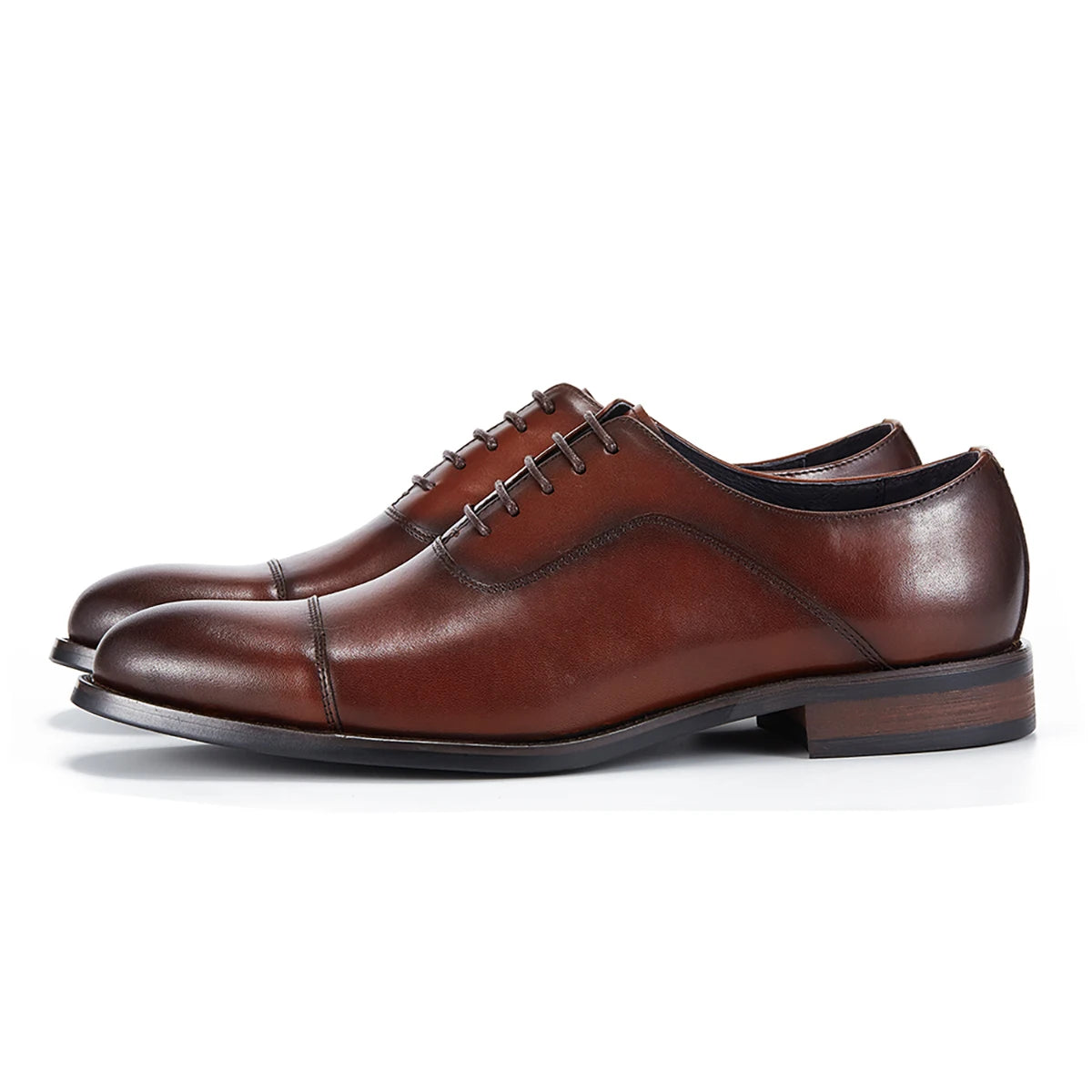 Cheap Price Black Brown High Quality Genuine Leather Waterproof Lace-Up Oxford Dress Shoes for Autumn Office & Career
