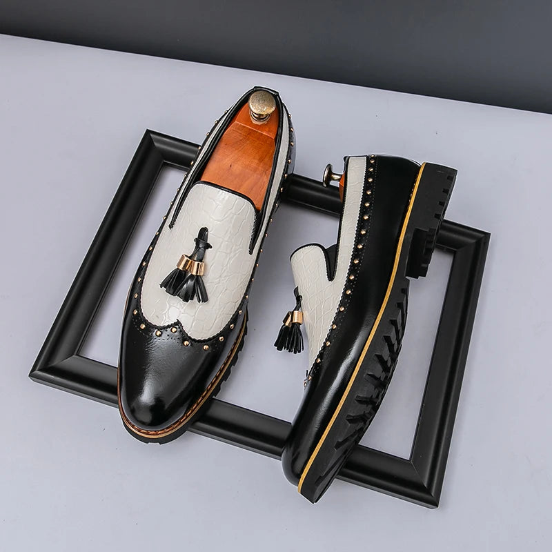 2025 New Styles Luxury Design Customize Genuine Leather Italian Men Dress Shoes Wedding Party Shoes Patent Leather Formal Shoes