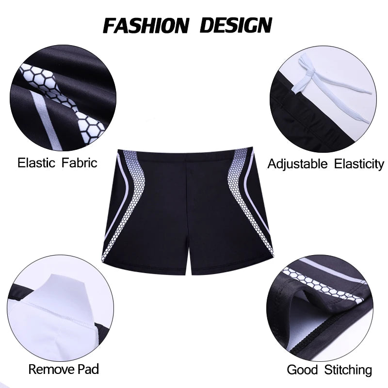 Men's Premium Floral Print Swim Trunks with Padding
