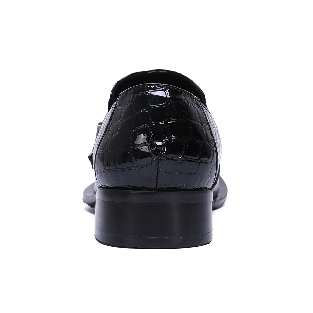 NA280 2022 New Designs Fashion Style Black Mens Shoes Casual Genuine Leather Japanese Style Pointed Steel Toe Shoes Man Loafer
