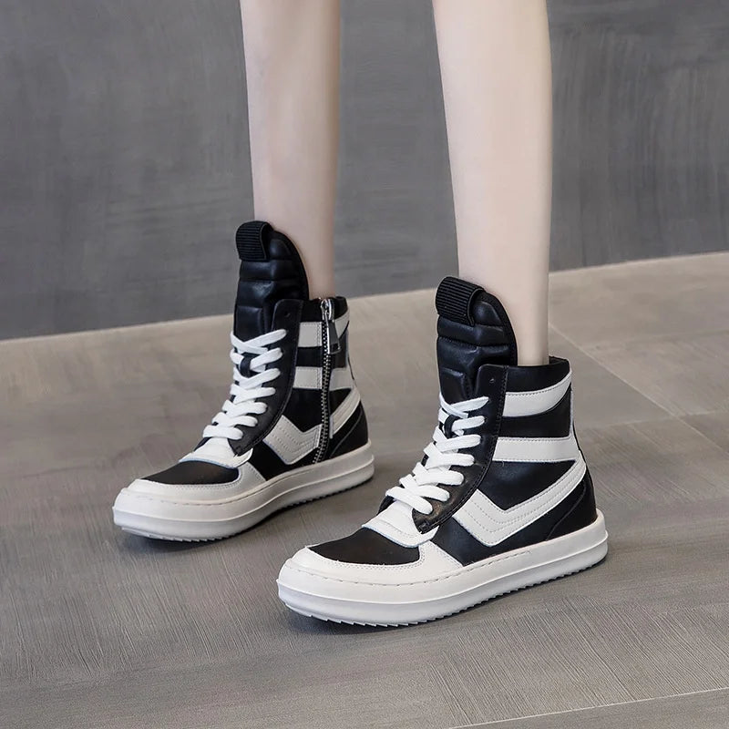 2022 Hot Sale Dropshipping Couples Thick Sole Mens Canvas Shoes Ladies Vulcanized Footwear Women's High Top Sneakers