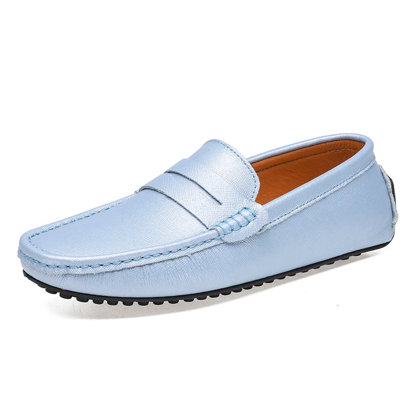 Size 15 Genuine Leather Upper Mocassines Slip on Fashion Men's Casual Shoes
