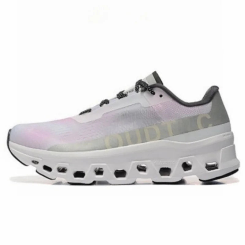 Designer Shoes on Cloudmonster Running Shoes Mens Womens Sneakers Black White Hiking Outdoor Trainers Sports Walking Style Shoes