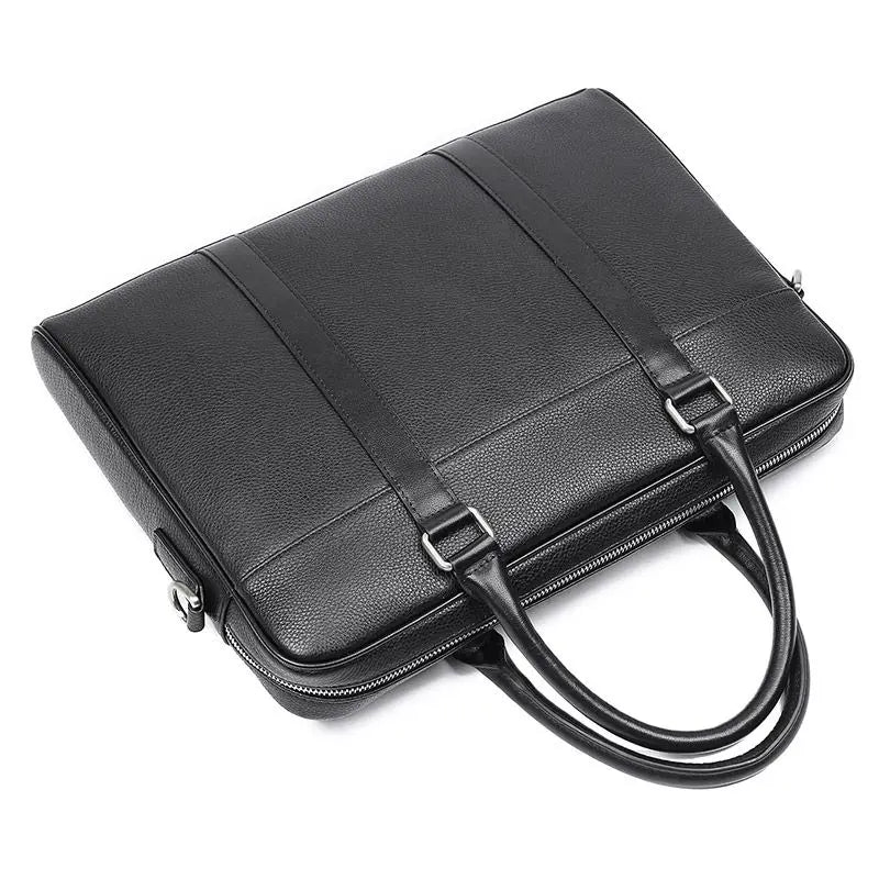 Brand New High Quality Leather Briefcase Lawyer Men Business Briefcase Laptop Bag with Inner Pocket Genuine Leather Handbag