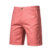 Men's Premium Cotton Casual Shorts - Elastic Waist Summer Bermuda