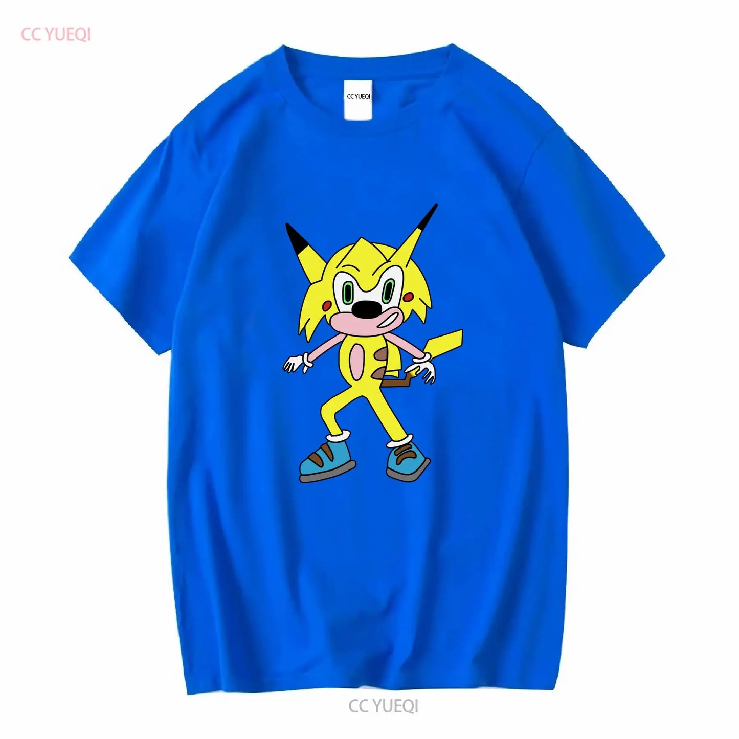 Sonichu Novelty Vintage Cool Long or Short Sleeve T-Shirt Washed Streetwear
