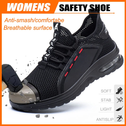 Professional Steel Toe Safety Shoes - Puncture-Proof Work Footwear