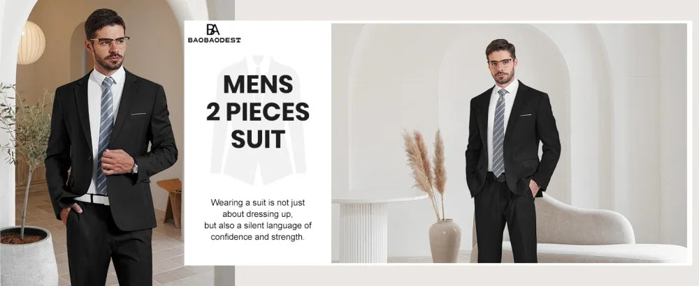 2-piece fashionable green men's suit, split collar jacket, long pants, men's clothing, slim fit, business men's formal