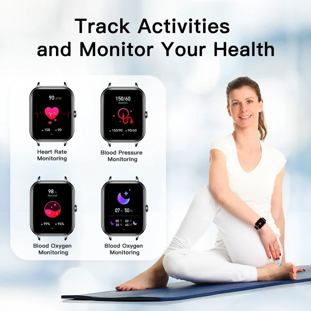 KUMI KU6 Smart Watch - 1.91" Display with Bluetooth Calling & Health Monitoring